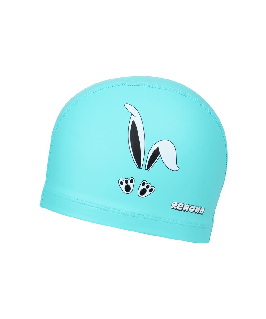 Lenomasuyeongbog Supplies Kids' Bunny Pu Swim Cap Mint Ro-Rc2E056-Mn