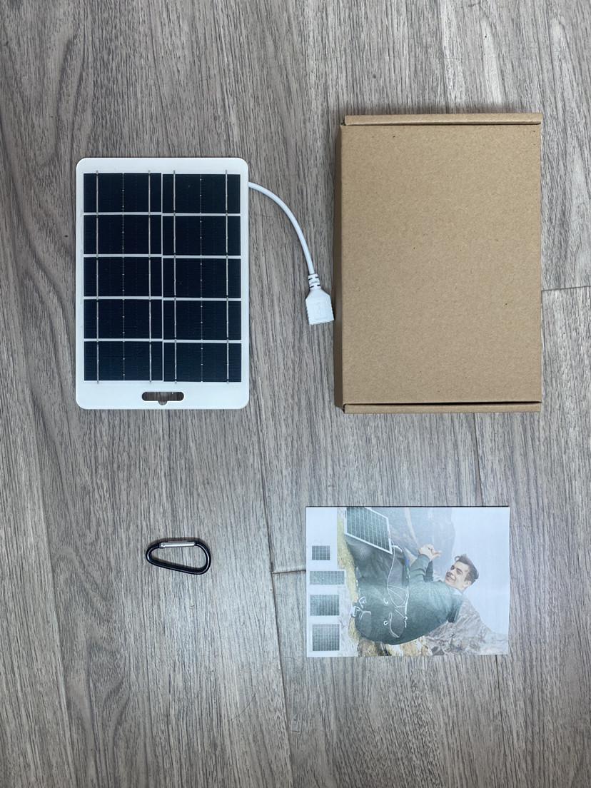 

Гибкое солнечное USB-зарядное устройство 5V3W с кабелем для кемпинга на открытом воздухе