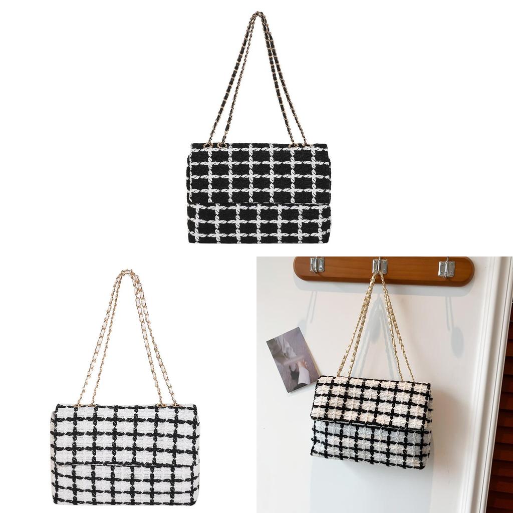 Stylish Korean Style Plaid Crossbody Bag 2023 New Autumn Bag