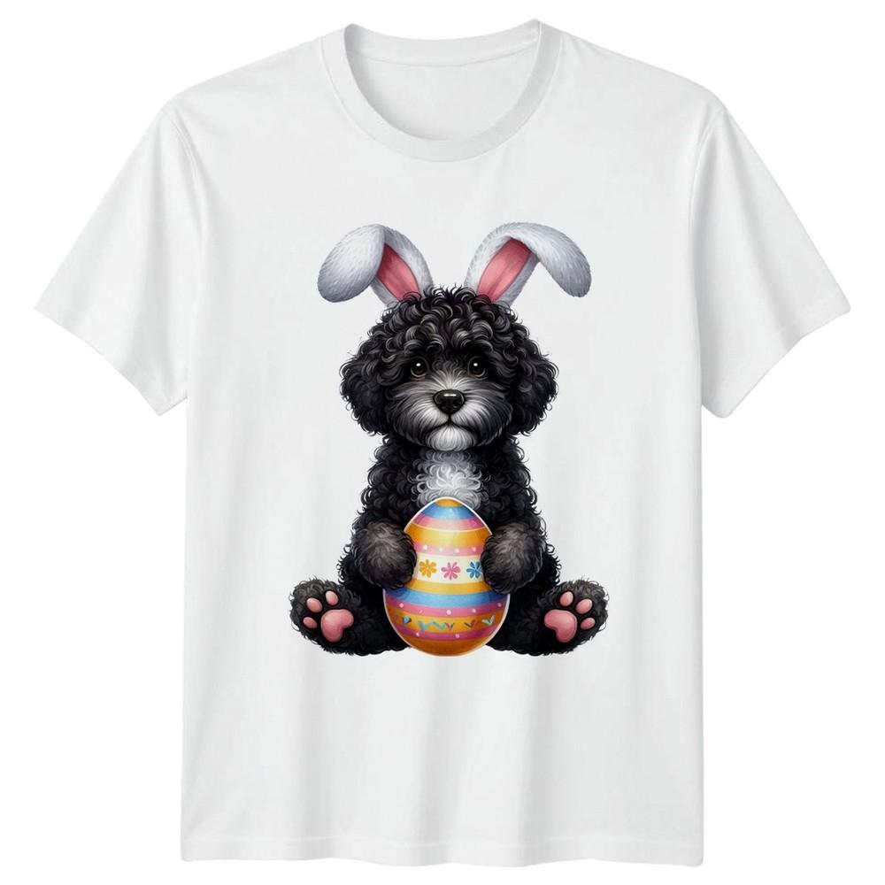 Poodle Doodle Dog Wearing Bunny TShirt Puppy Doodle Dog S