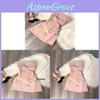 Reines Verlangen Koreanischer Stil Rosa Satin Schulterfreies Kleid Mit Schleife Für Sommerparty Kleidung