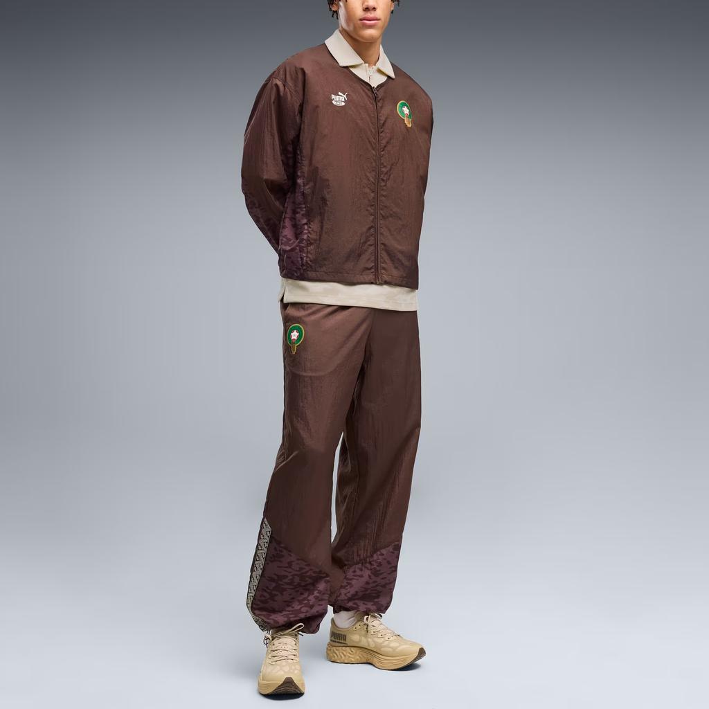 Puma X Morocco Collaboration X Salehe Bembury Collaboration King Loose Fit Windbreaker Woven Drawstring Sports Pants Men Pants 635130-13