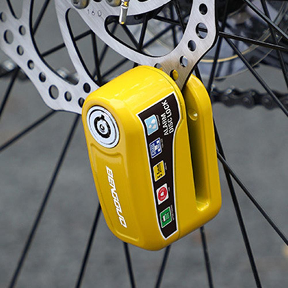 Motorradalarm Radscheibenbremsenschloss Sicherheit Moto Radscheibenschloss mit Schlüsseln Diebstahlschutz für Fahrrad Motorroller