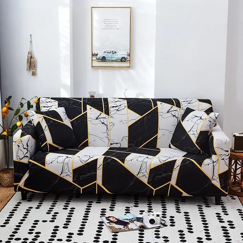 

Armchair Anti-dust Furniture Protector Stretch Plaid Sofa Covers Fully-wrap Couch Chair Cover Elastic Sofa Cover for Living Room 1-seater 90-140cm