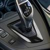 Pour BMW F20 F21 F22 F23 F30 F31 F32 F33 F34 3gt F35 F36 Couvercle de Pommeau de Levier de Vitesse Central de Voiture Panneau de Garniture ABS Fibre de Carbone Intérieur