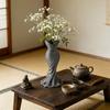 Twisted Design 3D Printed Flower Vases Gown-Shaped Decorative Vase  Office Tabletop Ornaments