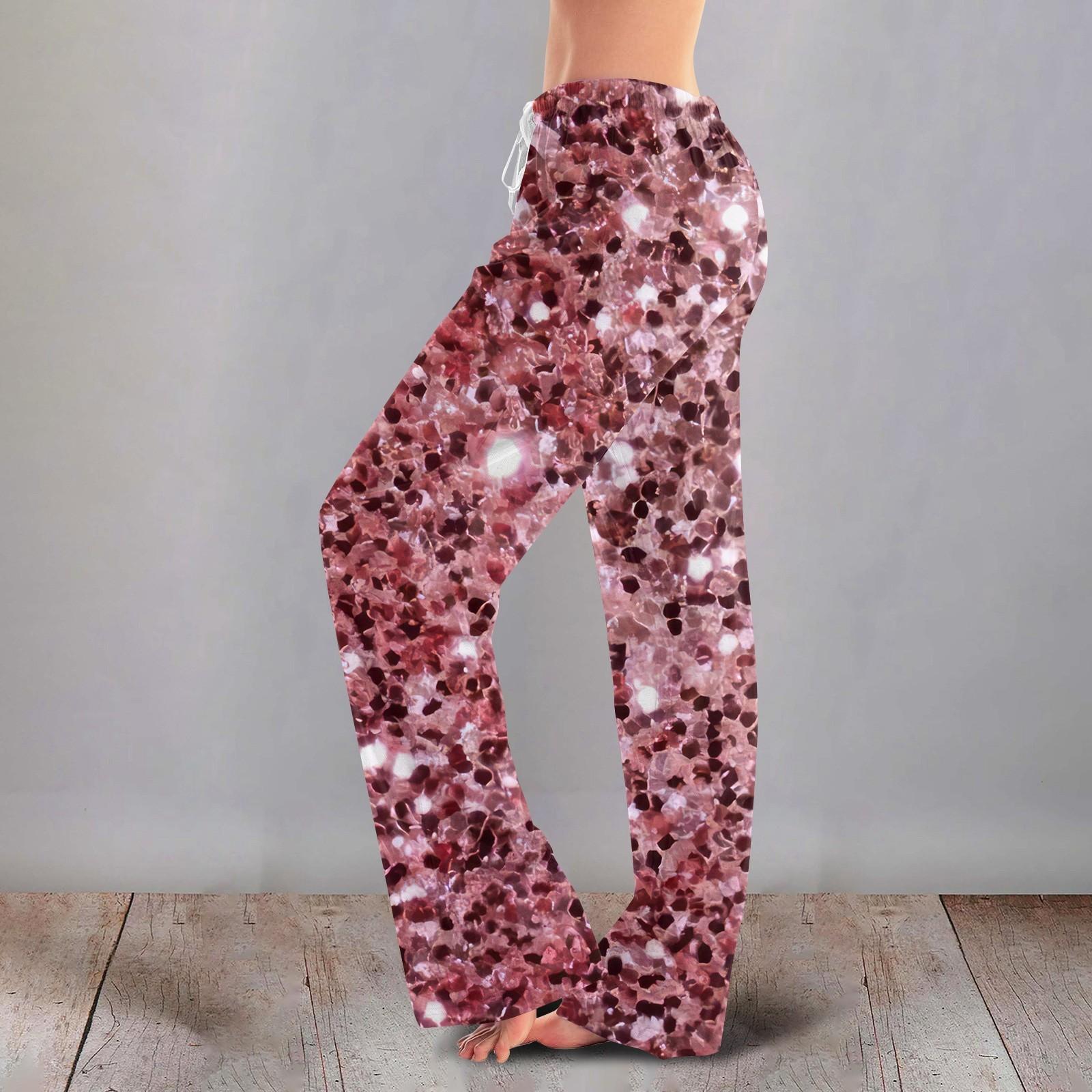 Женские милые брюки с цветочным принтом на завязках, повседневные пижамные брюки XXXXXL