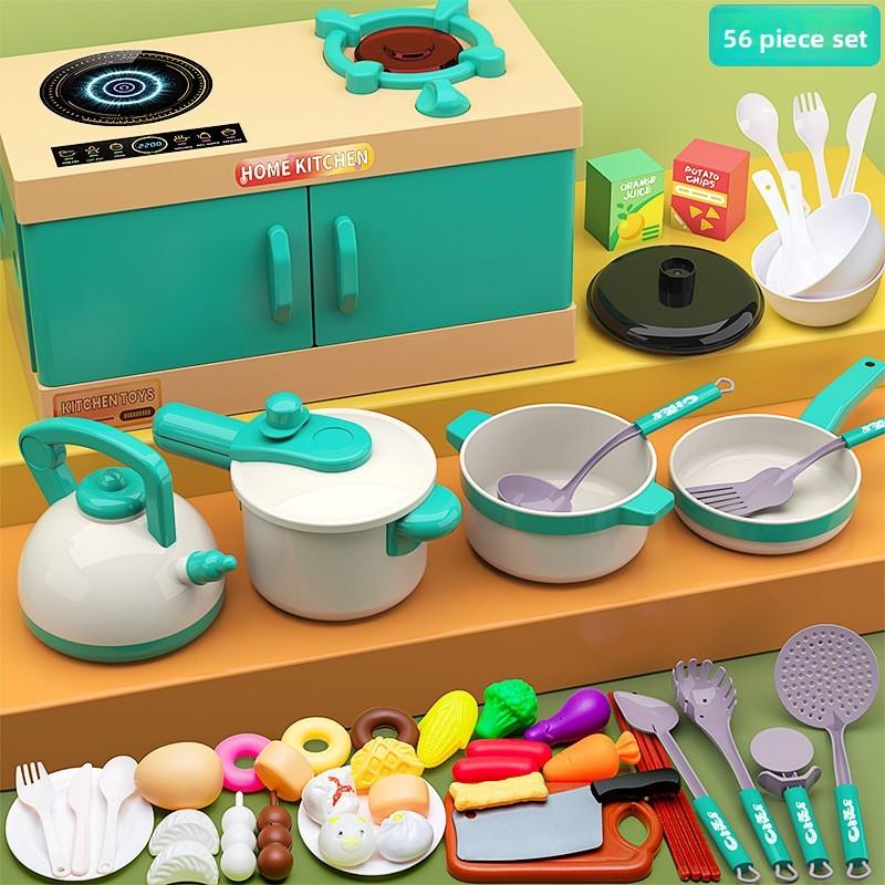 Toy Kitchen Pretend  Children Fruit Cutting Simulation Emotional Development