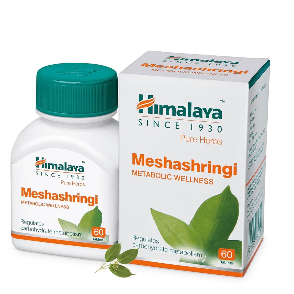 Himalaya Wellness Pure Herbs Meshashringi Metabolic Wellness 60 Tablets Natural Sugar Support