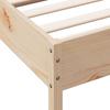 Solid Wood Bed Without Mattress 75 X 190 Cm Pine Wood