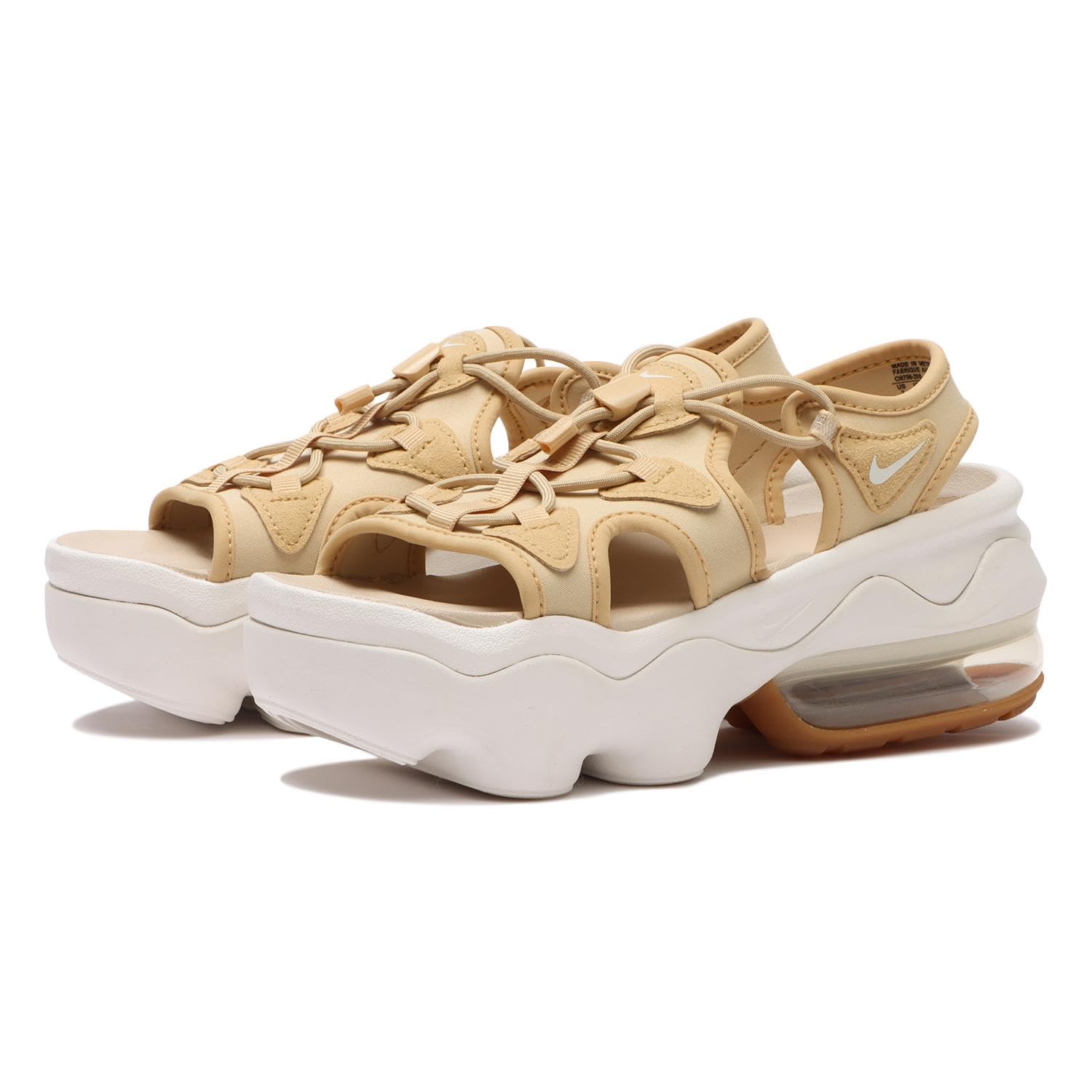 

NIKE Air Max Koko Sandals AIR MAX KOKO Gum Women s (W SANDAL) Sesame/Sandrift CI8798-200 (measurement_25_point_0_centimeters)
