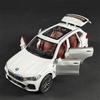 1/32 BMW X5 SUV Alloy Off Road Diecast Model Simulation Sound Light Toy Trendy Decorative Ornament Birthday Present for Friends