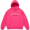 Supreme Classic Logo Hooded Sweatshirt Bright Fuchsia