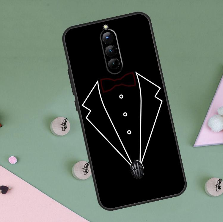 Man Suit Shirt Tie Case For Red Magic 9 8 10 Pro Plus 6 6S 7S 7 Pro 5G 6R RedMagic 9S 8S 10S Pro Plus Cover