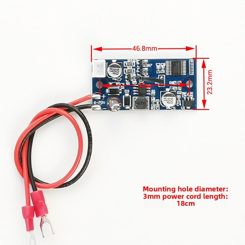Input 6-70VDC Cooling Fan Intelligent Temperature Control Management Module, Chassis Cooling Plate, Three-speed Adjustment