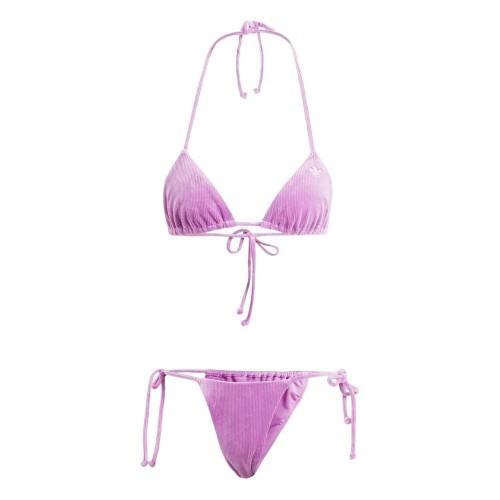 adidas Womens/Ladies Essentials Ribbed Tie Up Bikini Set