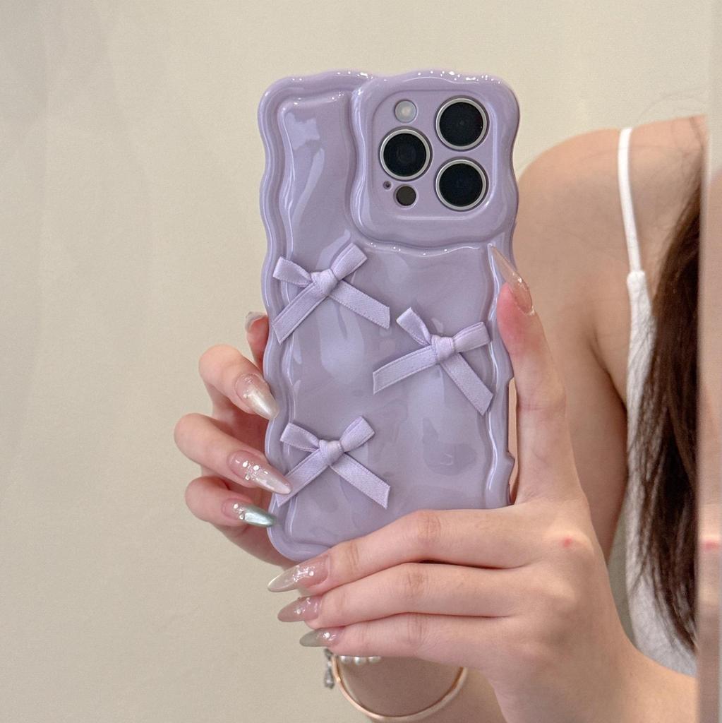 Bow Girl Cute Style iPhone 16 Pro Max/17/14/15 Soft Phone Case