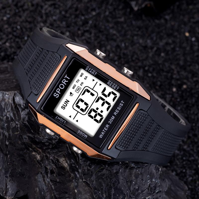 Ceas Digital Electronic Sport de Lux pentru Bărbați Calendar Numărătoare Inversă Rezistent la Apă Ceasuri de Mână Ceas cu Alarmă pentru Bărbați Reloj Hombre