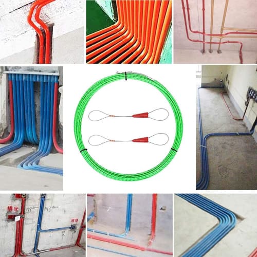 5m Steel Wire Pulling Tool with 4.5mm Rod Diameter, Waterproof, and Two Wire Terminals, for Pulling Wires