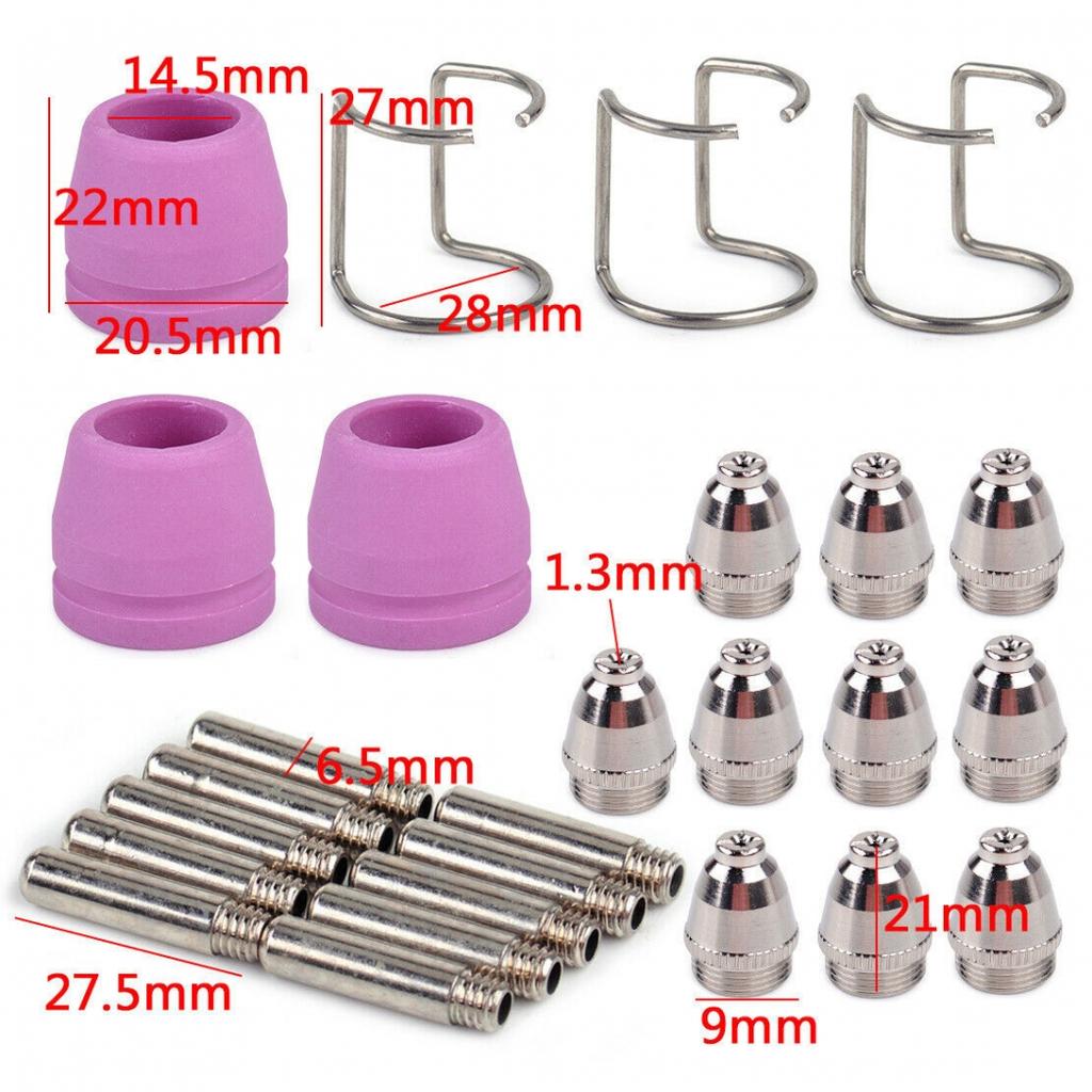Çok Yönlü Hava Plazma Kesme Makinesi Torç Kiti SG55 AG60 WSD60 Sarf Malzemeleri