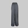 Completo Pantaloni da Donna Colore Unico Mezzo Collo Monospalla Senza Maniche Camicie Allacciatura Pantaloni Gamba Larga Donna 2025 Estate Nuovi Abbigliamento da Strada Donna