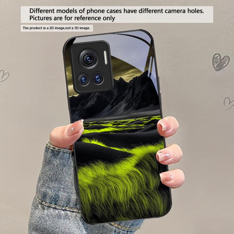 Forest Stream Pattern For Motorola Moto Edge 20 Lite 30 Pro 40 Neo 50 Ultra G45 G54 G55 G75 G84 G85 G Play 23 Glass Phone Case