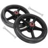 2Pcs Wheelchair 7 Inch Solid Tire Replacement Wheelchair Wheels Front Wheels Replacement Walker Parts Furniture Casters Manual