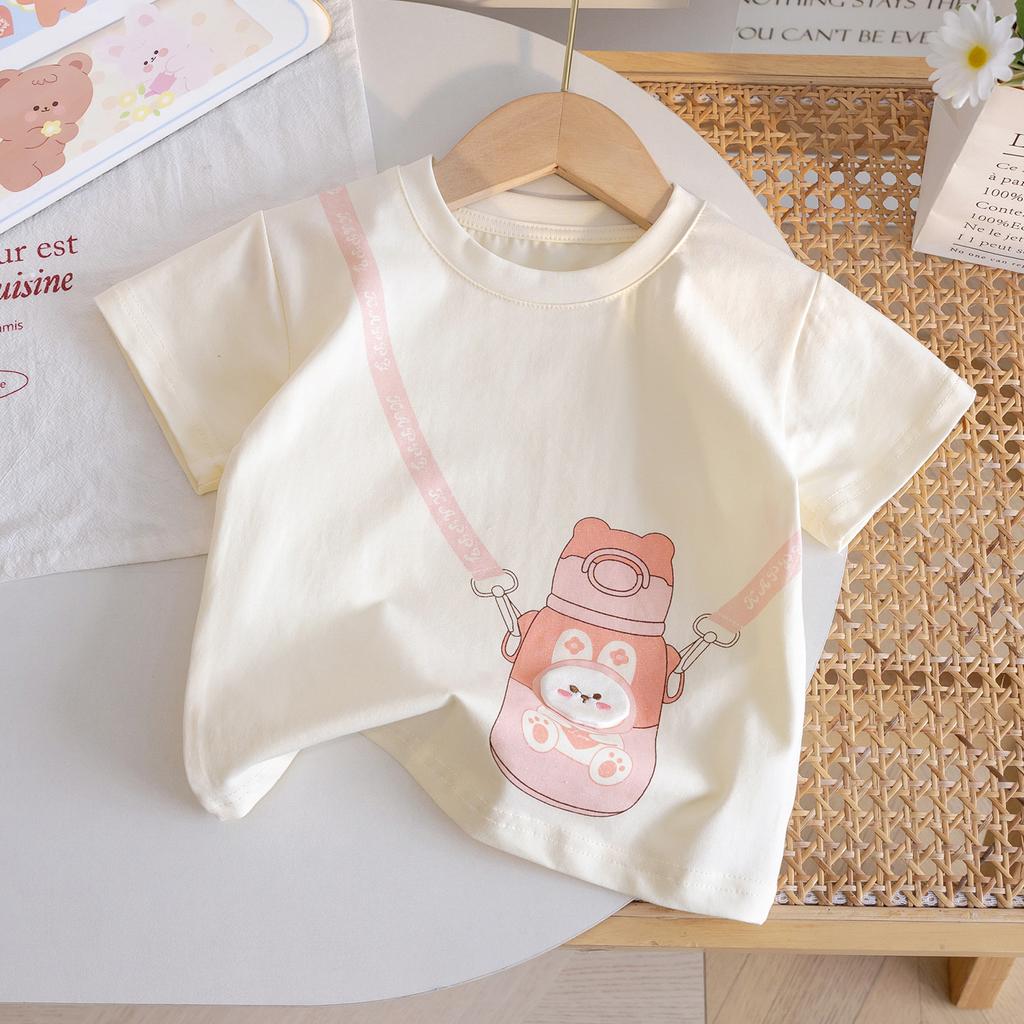 summer children kids girls fashion cute short sleeve T shirt