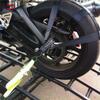 New High Strength Polyester Motorcycle Rear Wheel Transport Bar Tie Down Strap Black