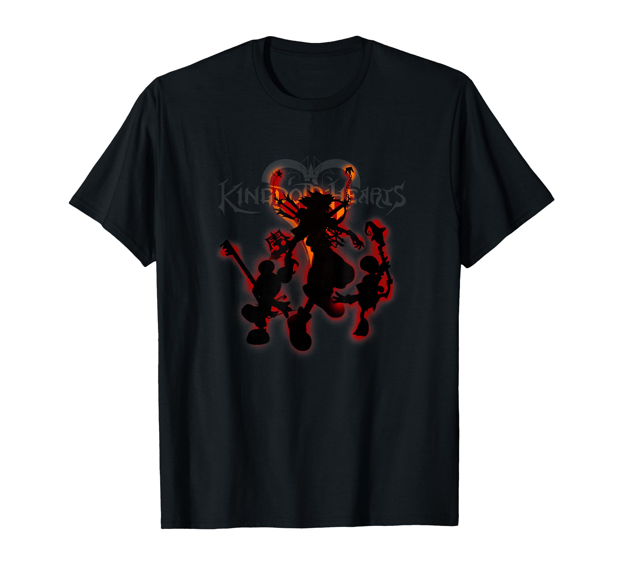 

Disney Kingdom Hearts Red Aura Silhouette Trio Group Shot T-Shirt