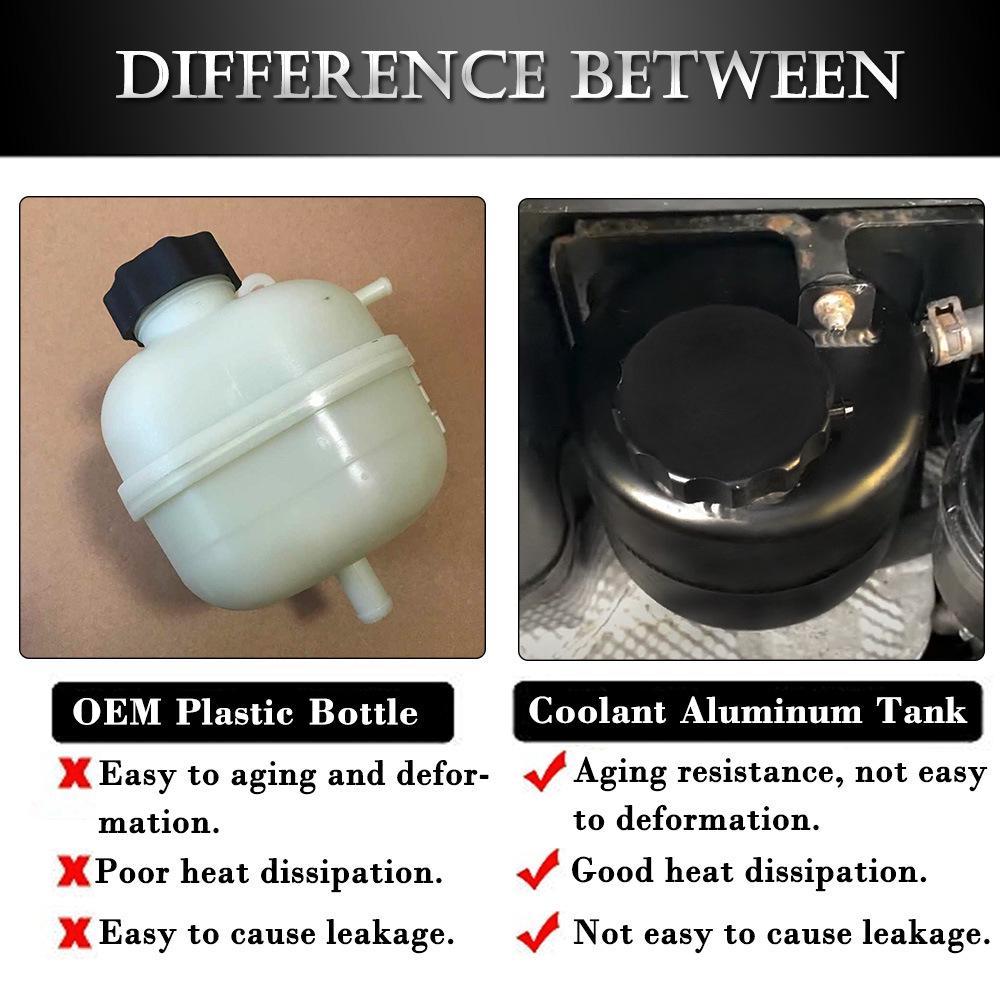 Aluminum Radiator Coolant Tank for MINI Cooper S Convertible R52/R53