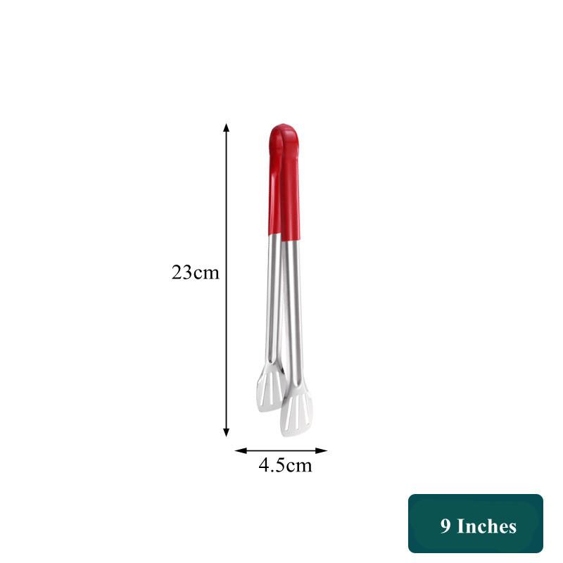 9/12/14 Zoll Edelstahl Küche BBQ Lebensmittel Zange Anti-Verbrühungs Griff Buffet Steak Barbecue Clip Brot Klemme Kochutensilien