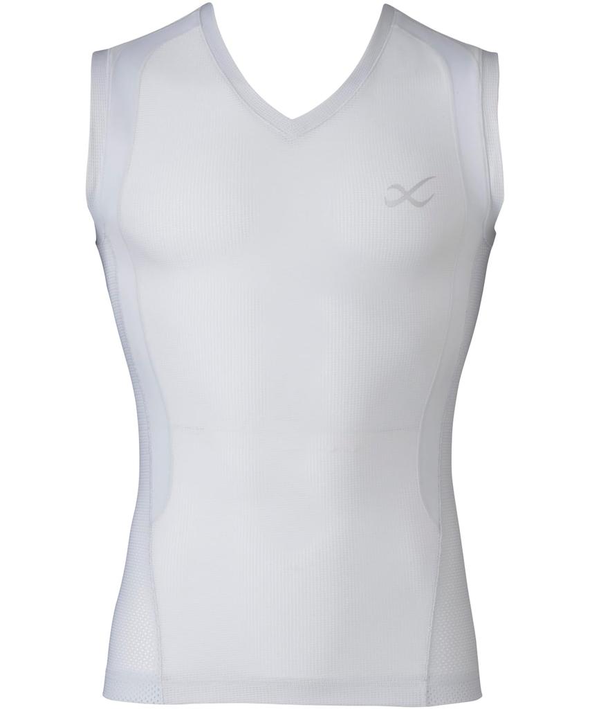 Functional Top Compression Wear Mesh Sleeveless Eases Shoulder Movement Reduces Fatigue During Exercise Golf Ball Games Marathon JAO390 SG M