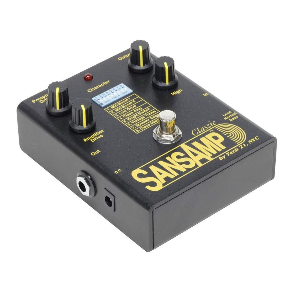 Tech 21 SansAmp Classic Guitar Amp Simulator Overdrive Distortion DI Box