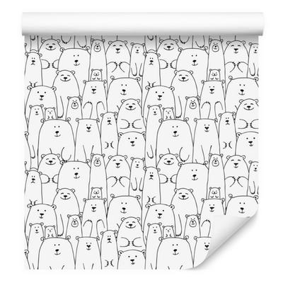 Teddy Bear Family Wallpaper for Living Room and Bedroom 50x1000
