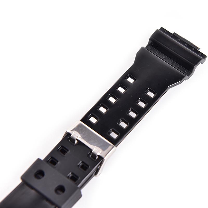 Kauçuk Saat Kayışları Erkekler Siyah Spor Dalış Silikon Saat Kayışı Bant Metal Toka G-Shock Saat Aksesuarları İçin