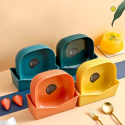 Home Bone Dish Tray Kitchen Dining Dish Fruit and Snack Tray Storage Rack Dish Rack Food Tray Plates Tableware