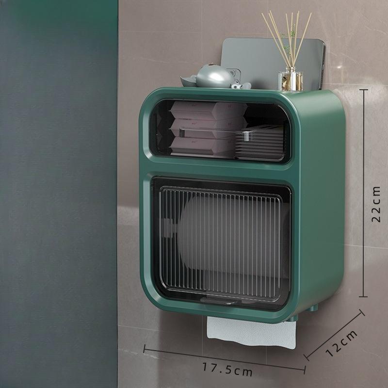 Toilet Paper Box - Paperless Toilet Paper Box - Tissue Box - Toilet Paper Holder - Wall-mounted Toilet Paper Rack