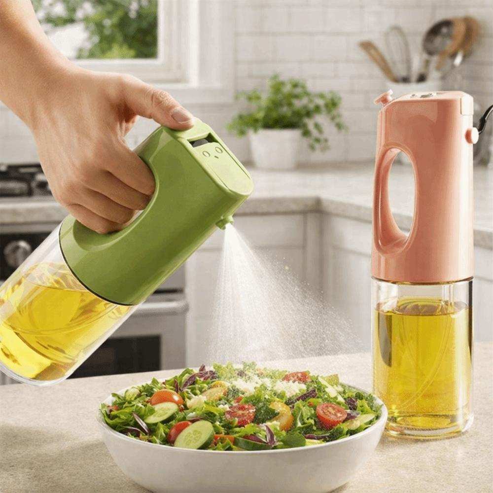 Glass Oil Dispenser Dual-Use Olive Oil Storage Bottle Cooking Spray Bottle  Kitchen