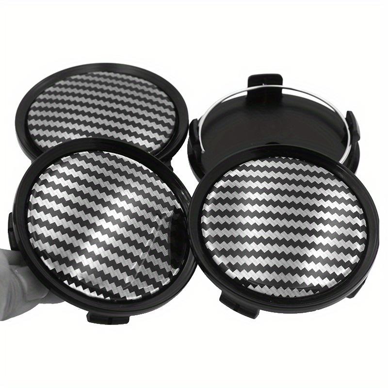 4 Stück Kohlefasermuster 75 mm für Mercedes-Benz Radmitte Felgenkappen Autoreifen Nabenabdeckung Radkappen für Mercedes Benz