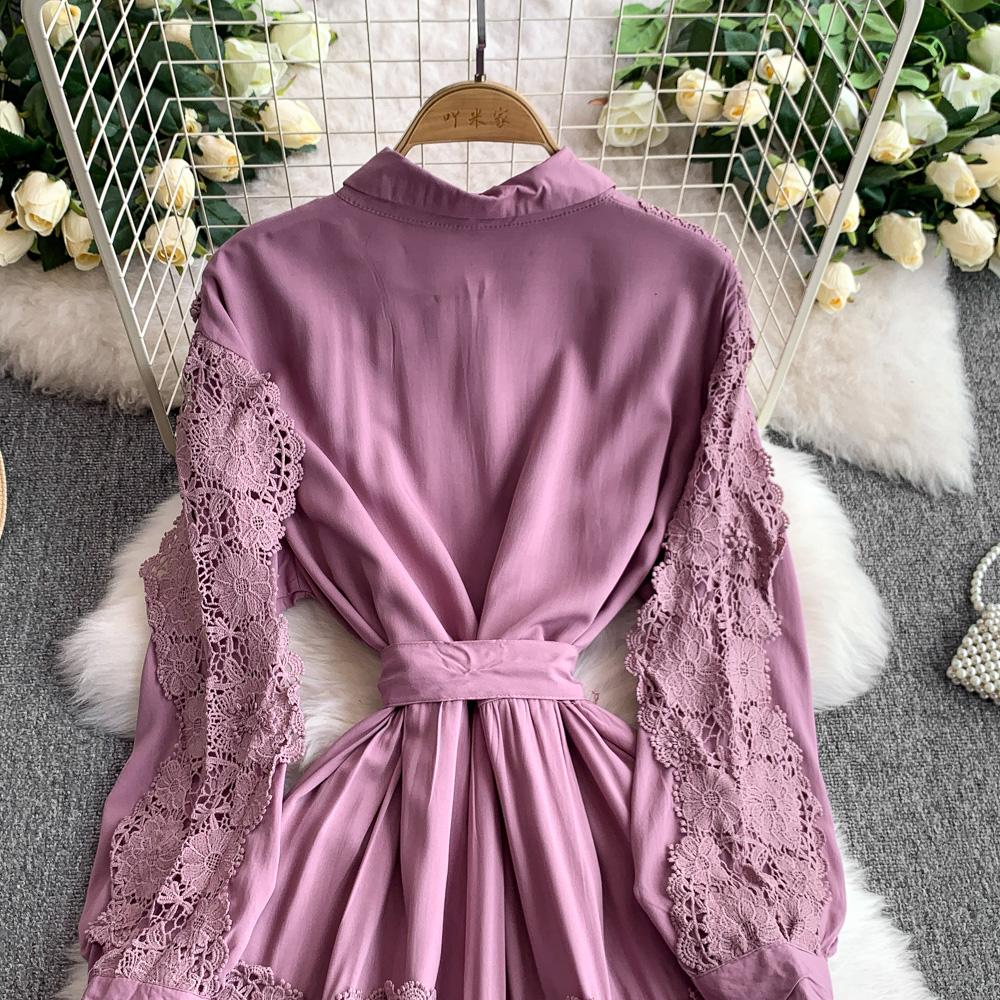 Sexy Chic Spleiset Blonder Rynket Kjole Elegant Koreansk Mote Slim Sommer Vintage Lang Kjole Dameklær