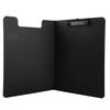 A4 Clipboard Folder Hold 100 Sheets Simple Straight Grain Office Clipboard Folder Paper Folders for School Office Black