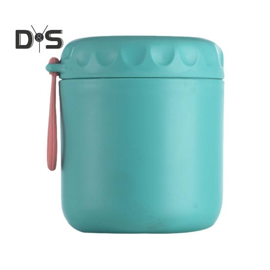 

Термосахарница для супа для детей 401-500 мл, изолированный пищевой контейнер из нержавеющей стали, герметичный, с широким горлом, вакуумный стакан для обеда с ручкой для горячей и холодной пищи зелёный