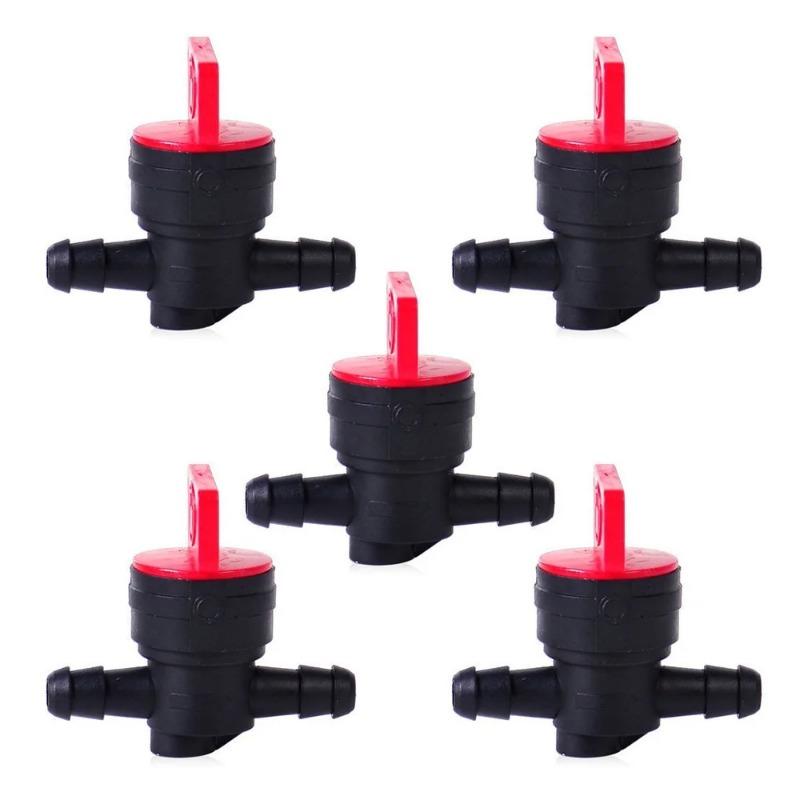 5Pcs InLine Straight Fuel Gas Small Engine Valve Tools Cut-Off/Shut-Off 1/4"Gas Cut Shut Off