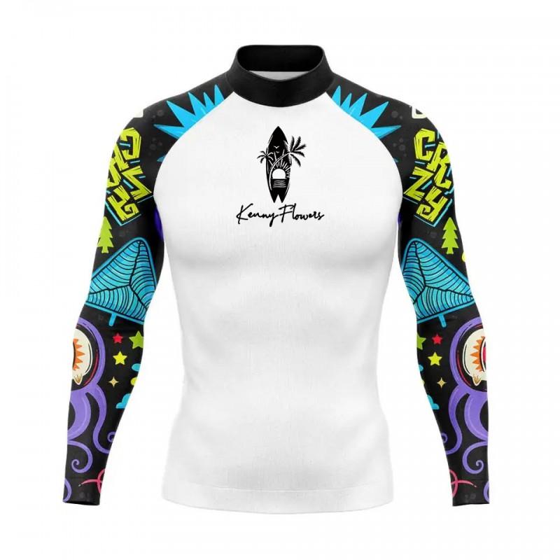 Mens Long Sleeve Rash Guard Set UV Protection Quick Dry Snorkeling Surfing Suit Beach Vacation