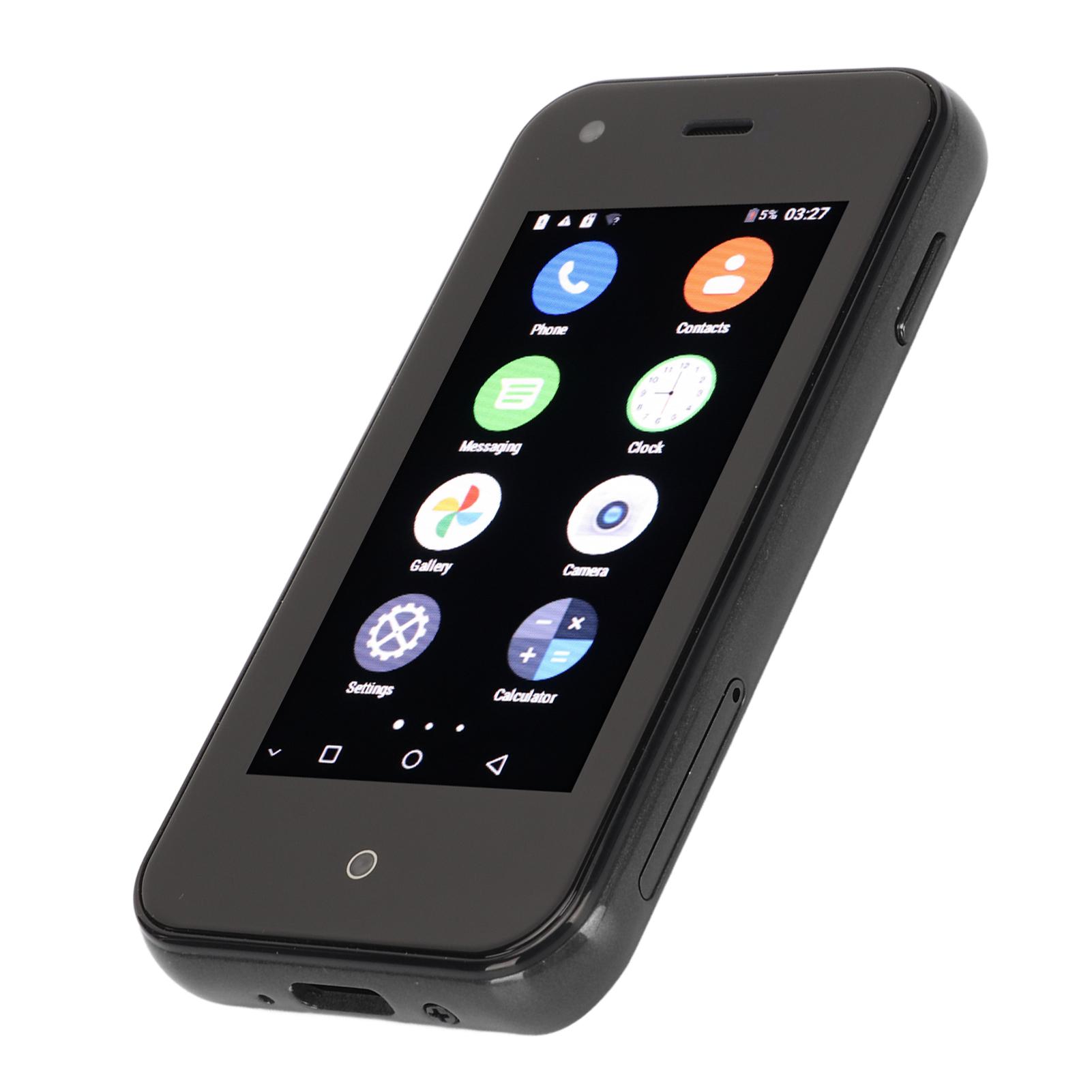 

2,5-дюймовый мини-смартфон на базе Android 6.0, 3G-сеть, Bluetooth, 1 ГБ ОЗУ, 8 ГБ ПЗУ, две SIM-карты, малый сотовый телефон чёрный