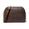 Classic Logo Coated Canvas Crossbody Shoulder Bag Regular Women's Brown