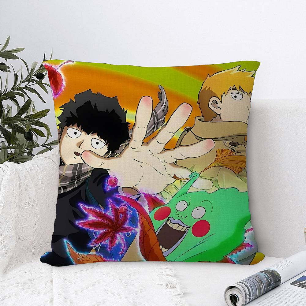 Japan Anime Mob Psycho  Maple Design Cushion Cover Happy Autumn Harvest Decor Holiday Decorati Pillow Cover