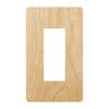 Sugatsune LAMP Switch/Outlet Plate (Cover) PXP Type Premium Wood RD Series for Wide Outlets, Natural Wood (Birch) PXP-WR21-MK