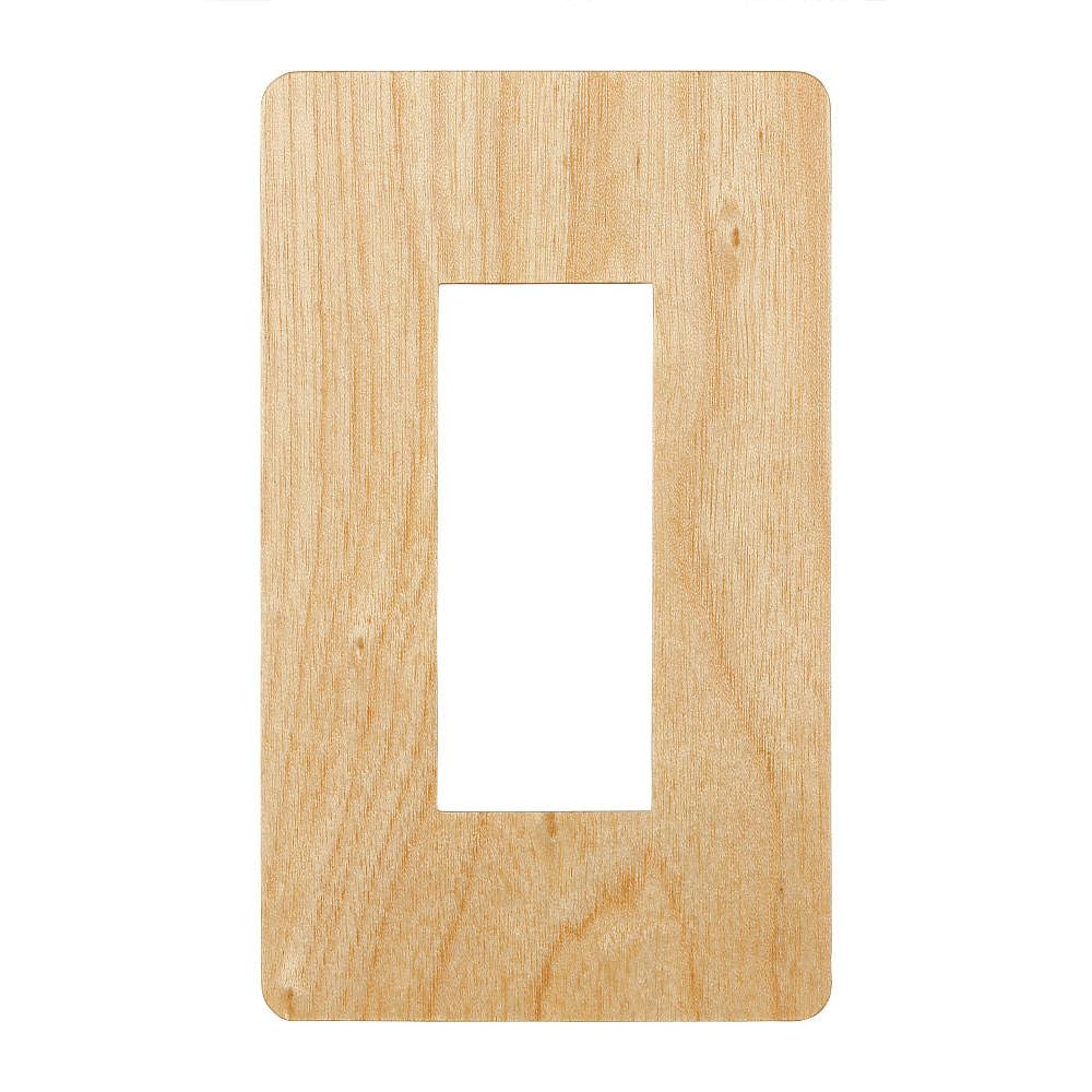 

Sugatsune LAMP Switch/Outlet Plate (Cover) PXP Type Premium Wood RD Series for Wide Outlets, Natural Wood (Birch) PXP-WR21-MK